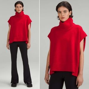 🆕️ Lululemon Brushed Cotton Merino Blend Tunic in Carnation Red